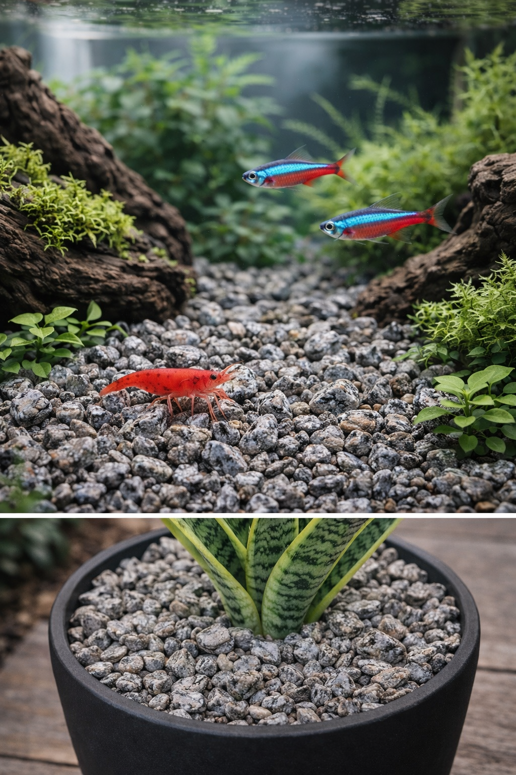 水槽・鉢植えにECO再石